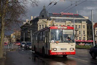 Трамвай у центрі Вільнюса