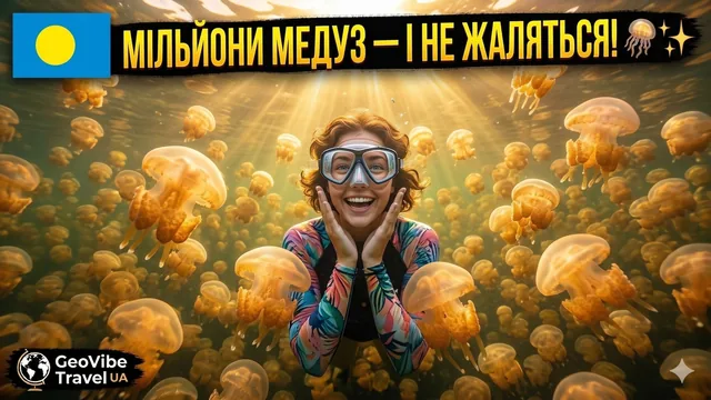 Палау: озеро з мільйонами медуз, серед яких можна плавати!